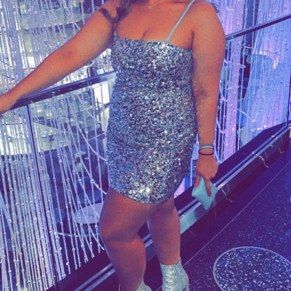 Perfect Purple, Silver, Multi Colored Sequin Mini… - image 2